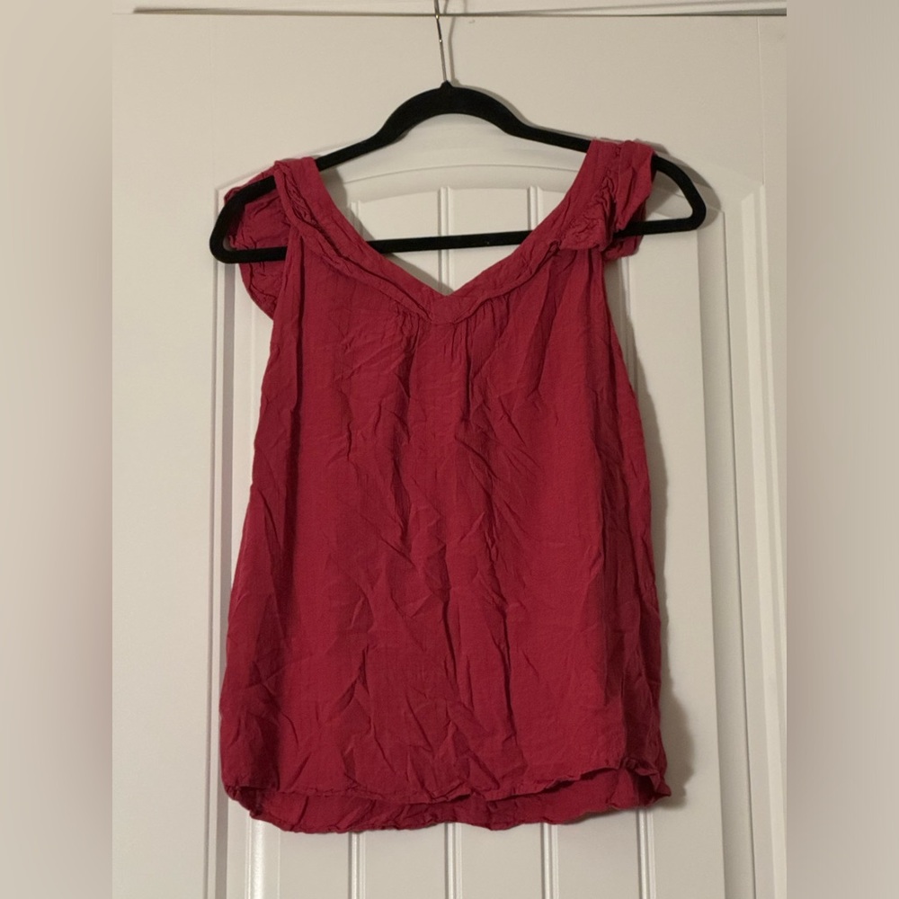 Hot pink Loft blouse